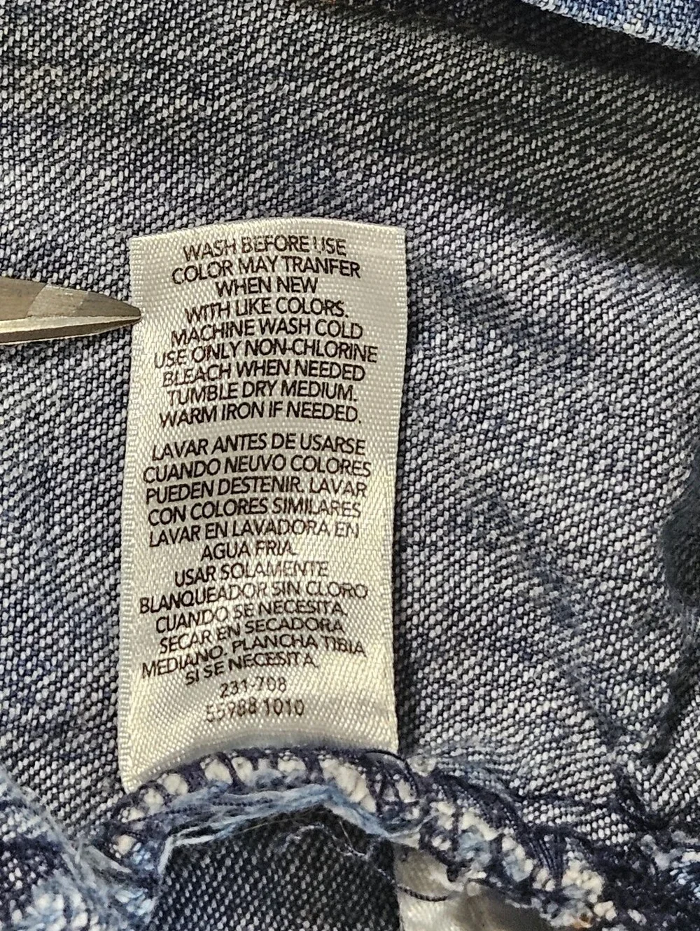 Carter's baby girl denim overall dress size 24 months